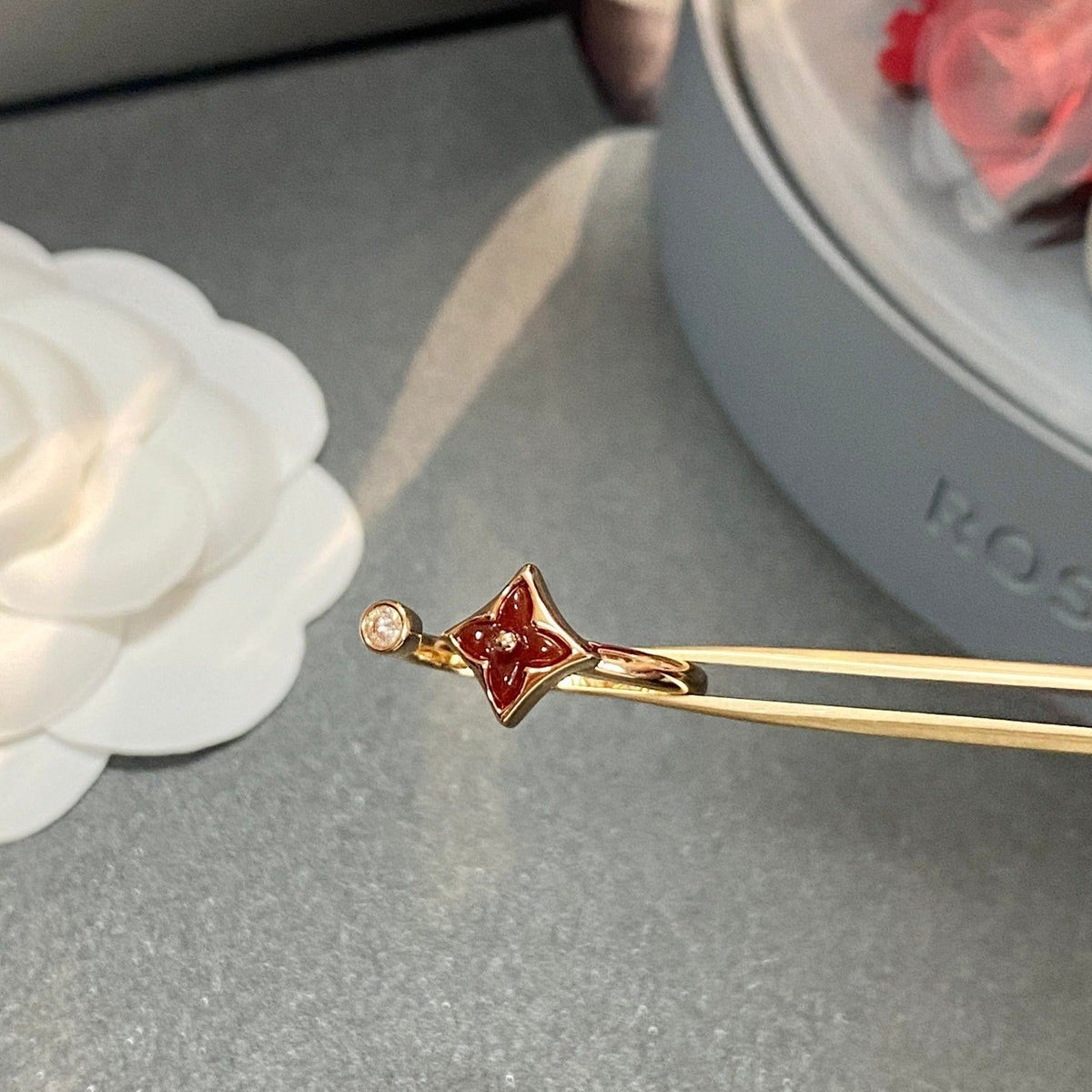 [Elowen jewelsry ]スター 1 ダイヤモンド オープンリング
