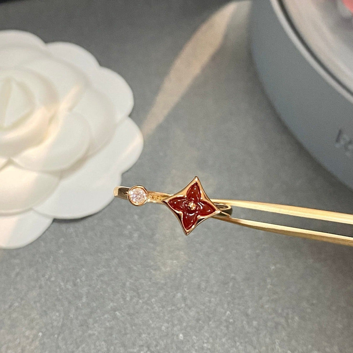 [Elowen jewelsry ]スター 1 ダイヤモンド オープンリング