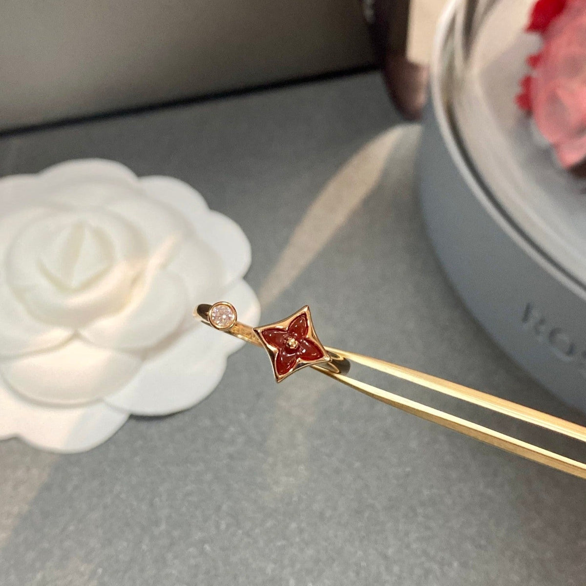 [Elowen jewelsry ]スター 1 ダイヤモンド オープンリング