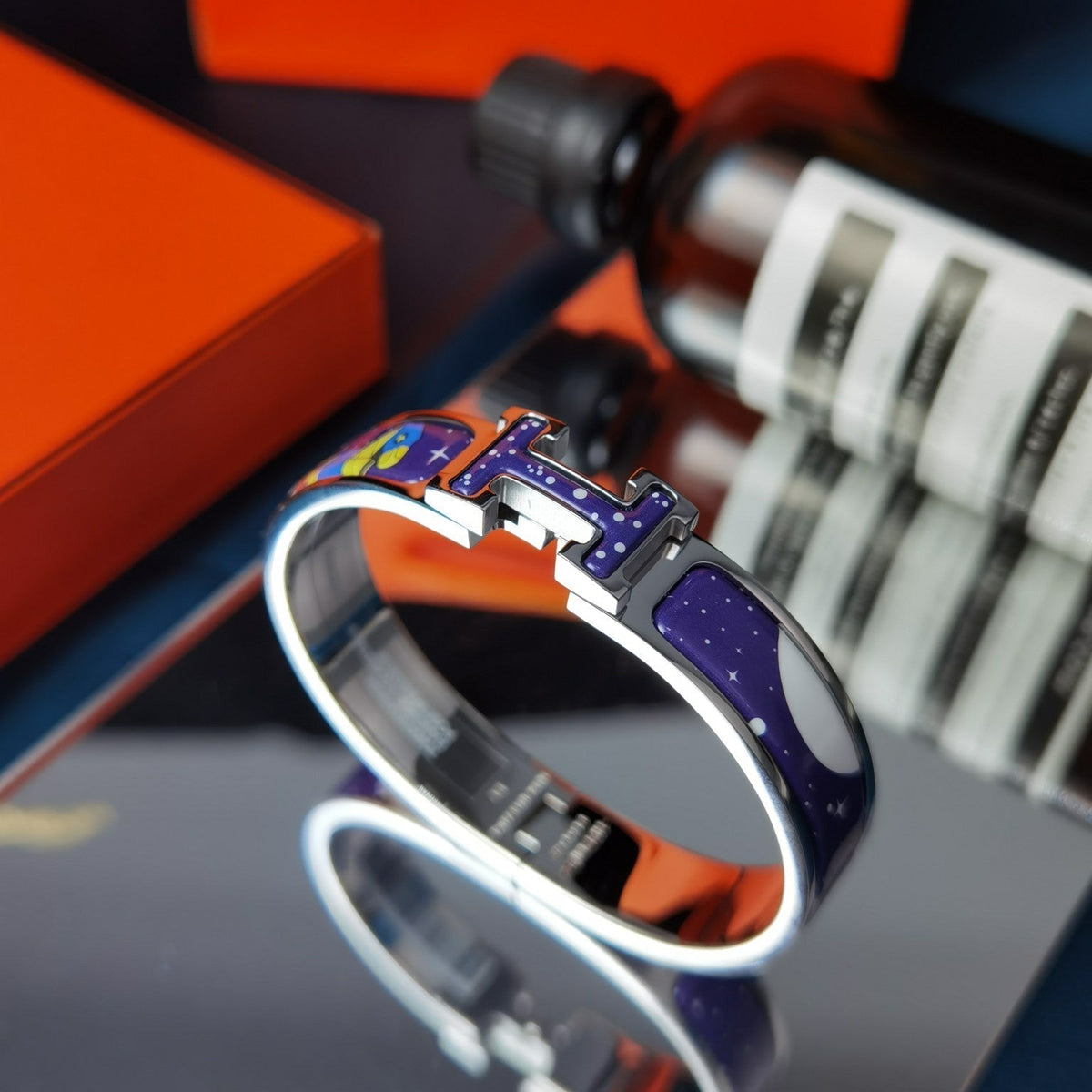 [Elowen jewelsry ]H スター＆ムーンブレスレット 12MM