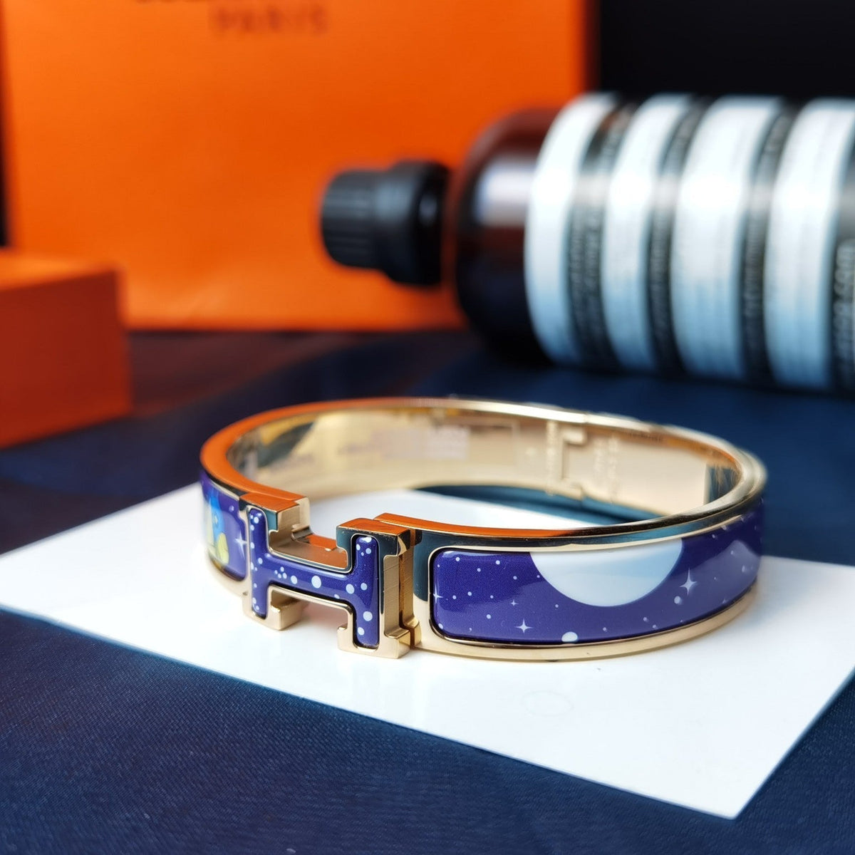 [Elowen jewelsry ]H スター＆ムーンブレスレット 12MM