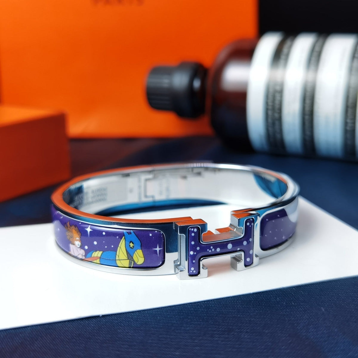 [Elowen jewelsry ]H スター＆ムーンブレスレット 12MM