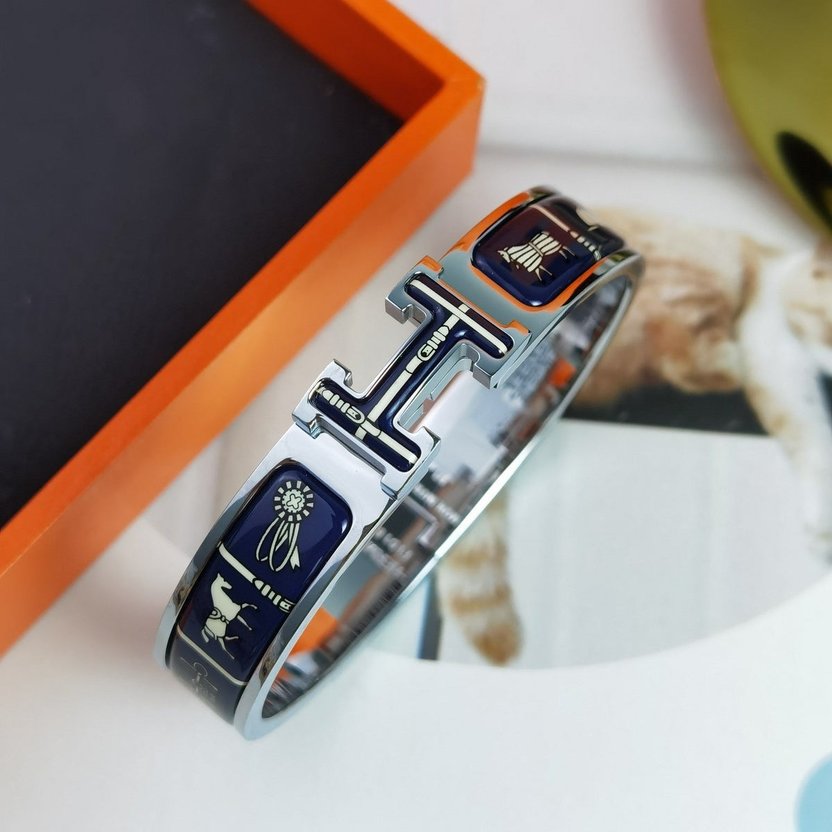 [Elowen Schmuck] H COUVERTURES DUNKELBLAUER ARMBAND