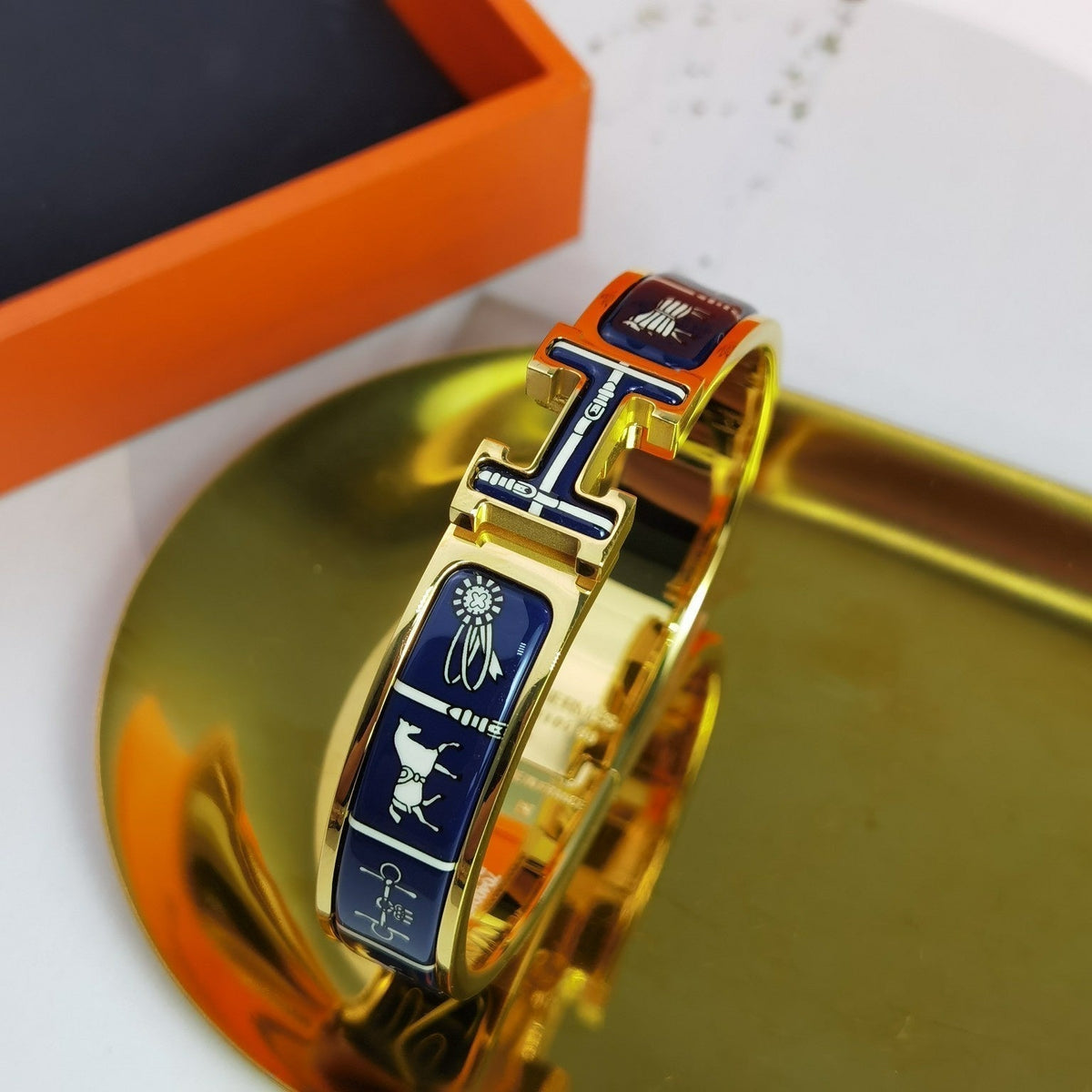 [Elowen Schmuck] H COUVERTURES DUNKELBLAUER ARMBAND