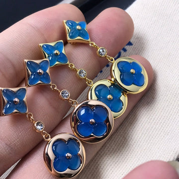 [Elowen Schmuck] STERN- UND SONNEN-ACHAT-DIAMANT-OHRRINGE