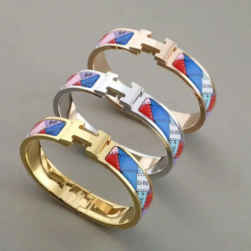 [Elowen jewelsry ]H-ARMBAND MIT GEPUNKTETEM RAND 12MM