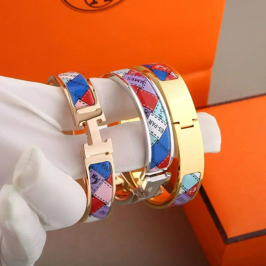 [Elowen jewelsry ]H-ARMBAND MIT GEPUNKTETEM RAND 12MM