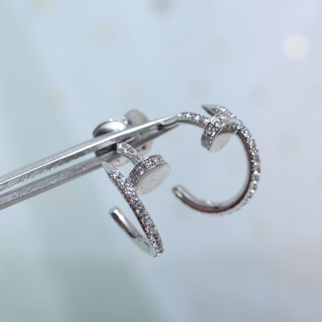 [Elowen jewelsry ]JUSTE EARRINGS 12.75MM シルバーダイヤモンド