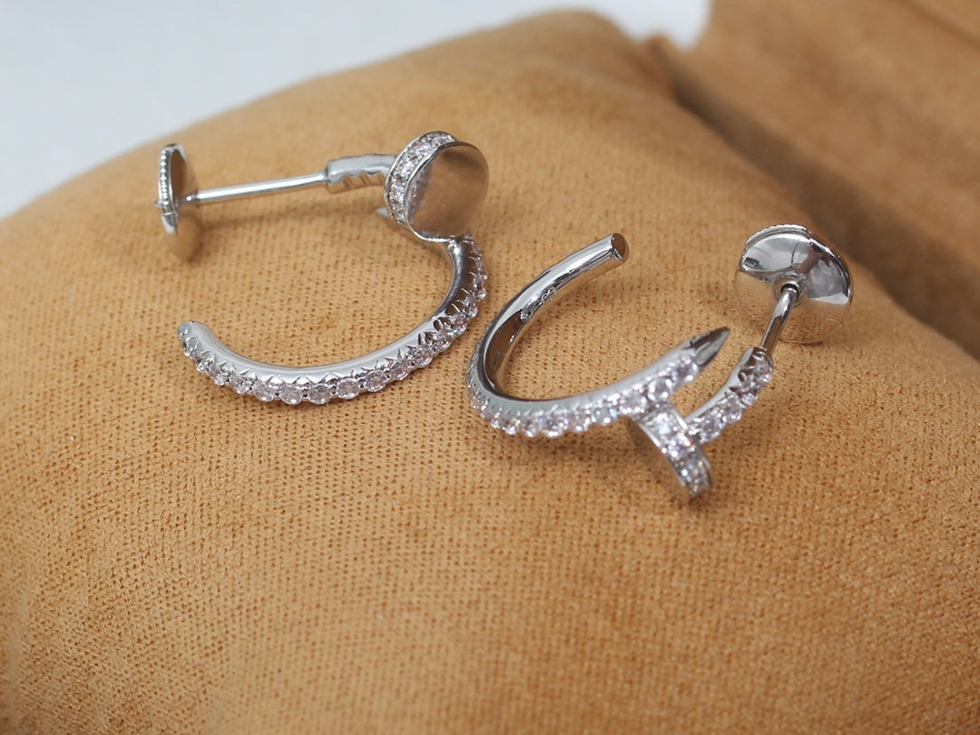 [Elowen jewelsry ]JUSTE EARRINGS 12.75MM シルバーダイヤモンド