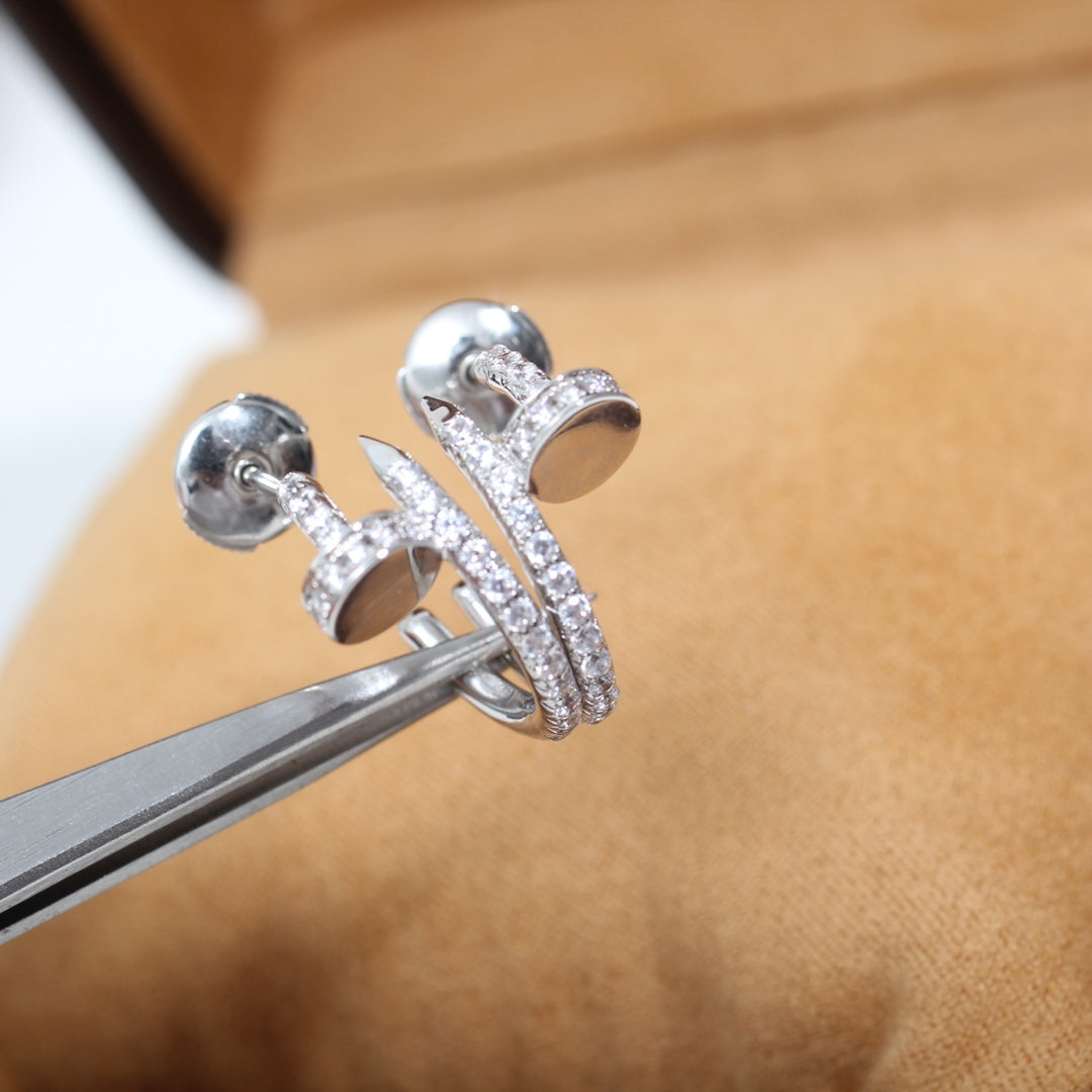 [Elowen jewelsry ]JUSTE EARRINGS 12.75MM シルバーダイヤモンド
