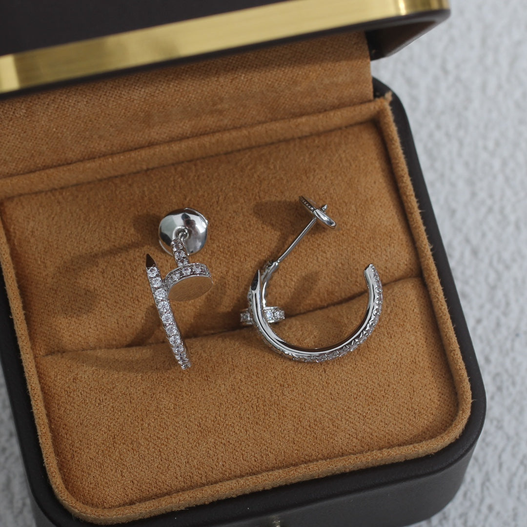 [Elowen jewelsry ]JUSTE EARRINGS 12.75MM シルバーダイヤモンド