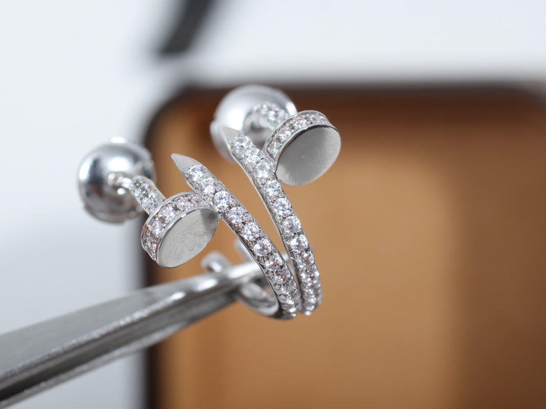 [Elowen jewelsry ]JUSTE EARRINGS 12.75MM シルバーダイヤモンド