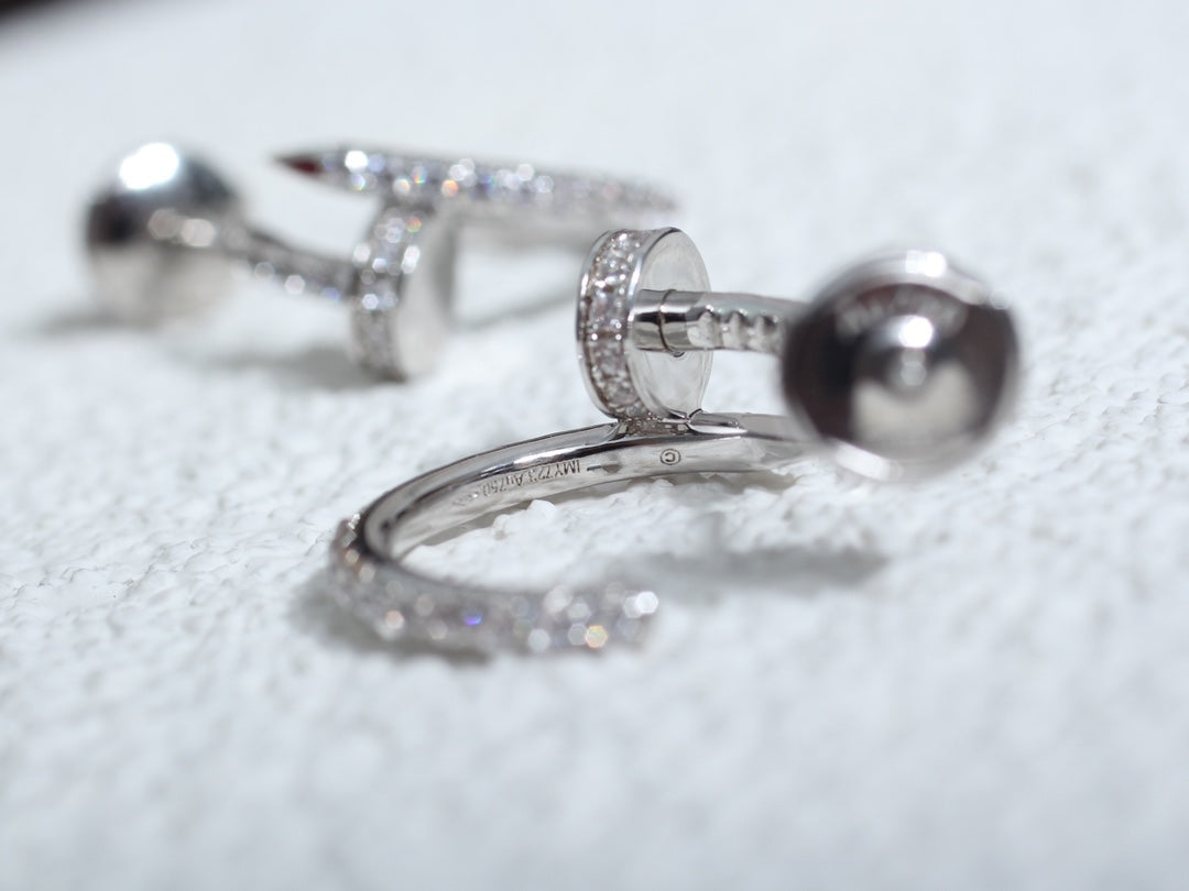 [Elowen jewelsry ]JUSTE EARRINGS 12.75MM シルバーダイヤモンド