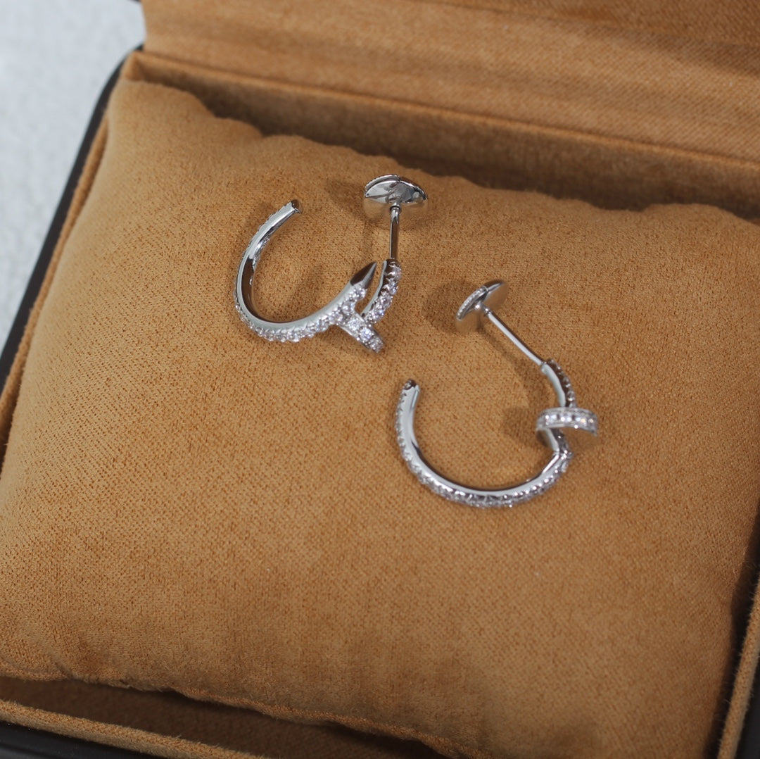 [Elowen jewelsry ]JUSTE EARRINGS 12.75MM シルバーダイヤモンド