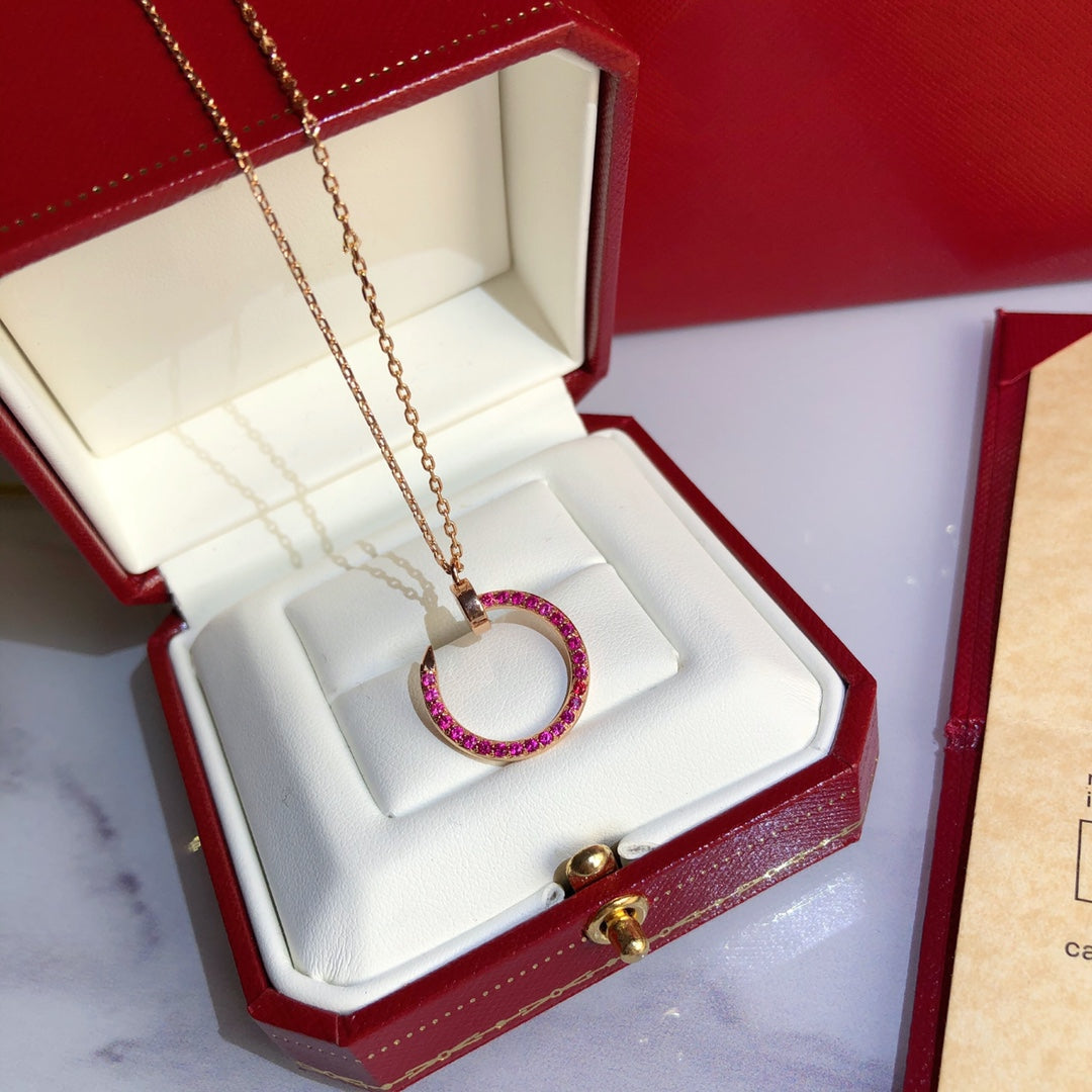 [Elowen jewelsry ]JUSTE HALSKETTE GOLD ROT DIAMANTEN