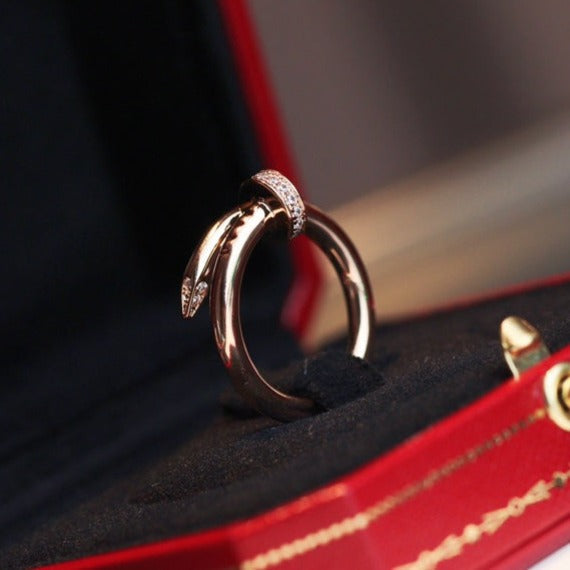 [Elowen jewelsry ]JUSTE RING 2,65MM ROSÉGOLD DIAMANT