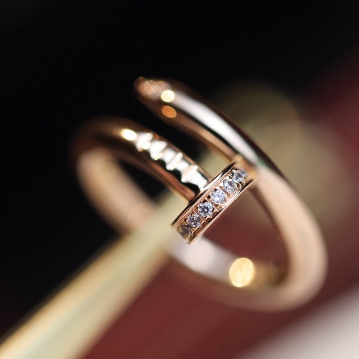 [Elowen jewelsry ]JUSTE RING 2,65MM ROSÉGOLD DIAMANT