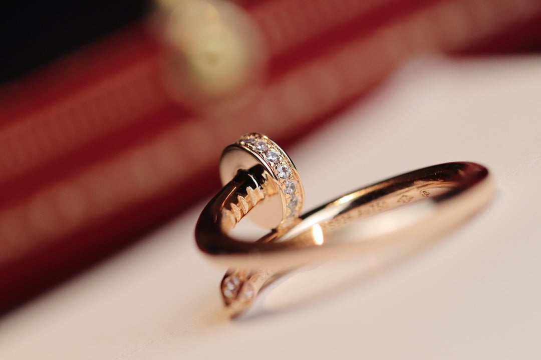 [Elowen jewelsry ]JUSTE RING 2,65MM ROSÉGOLD DIAMANT