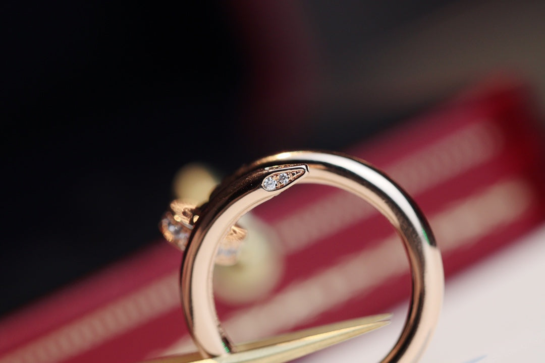 [Elowen jewelsry ]JUSTE RING 2,65MM ROSÉGOLD DIAMANT
