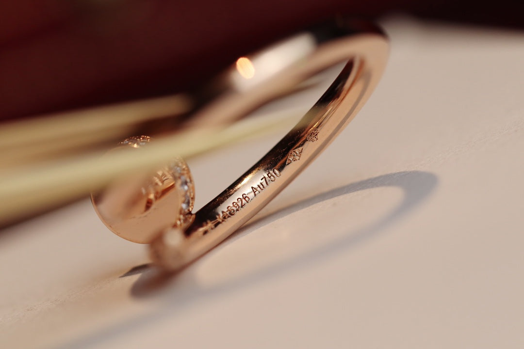[Elowen jewelsry ]JUSTE RING 2,65MM ROSÉGOLD DIAMANT