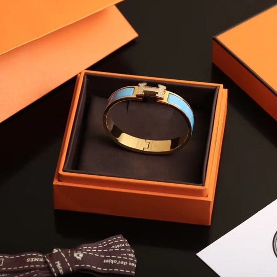 [Elowen Schmuck] H CLOUD BLAUES ARMBAND GOLD DIAMANT