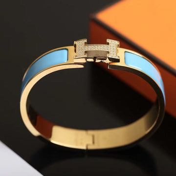 [Elowen Schmuck] H CLOUD BLAUES ARMBAND GOLD DIAMANT