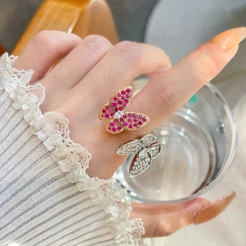 {
  "Elowen jewelsry": "Elowen ジュエリー",
  "TWIN BUTTERFLY DIAMOND RING": "ツインバタフライ ダイヤモンドリング"
}
