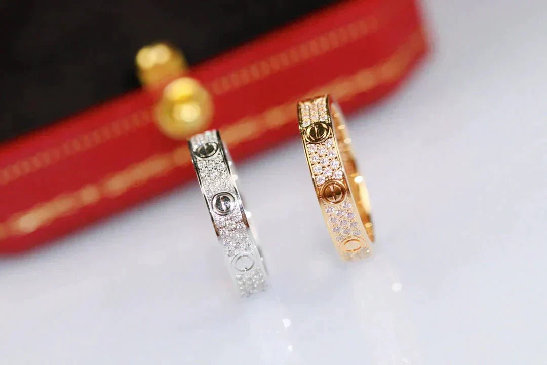 [Elowen jewelsry ]LOVE RING 3.6MM DIAMOND PAVED