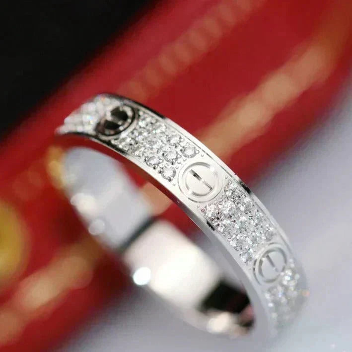 [Elowen jewelsry ]LOVE RING 3.6MM DIAMOND PAVED