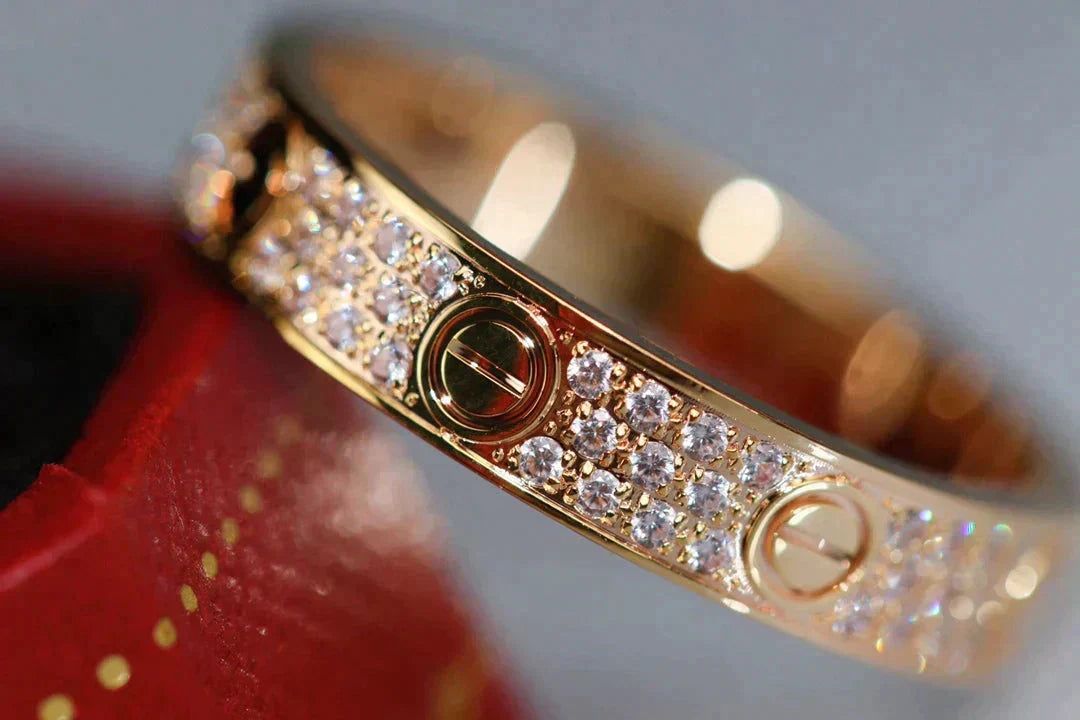 [Elowen jewelsry ]LOVE RING 3.6MM DIAMOND PAVED