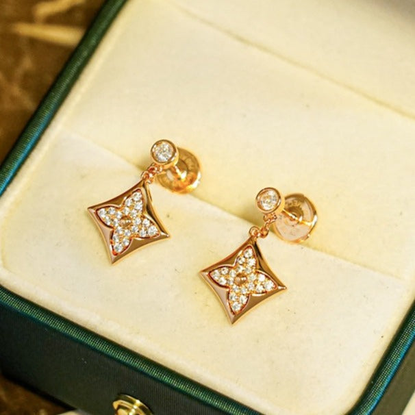 [Elowen jewelsry ]STERN-DIAMANT-OHRRINGE GOLD
