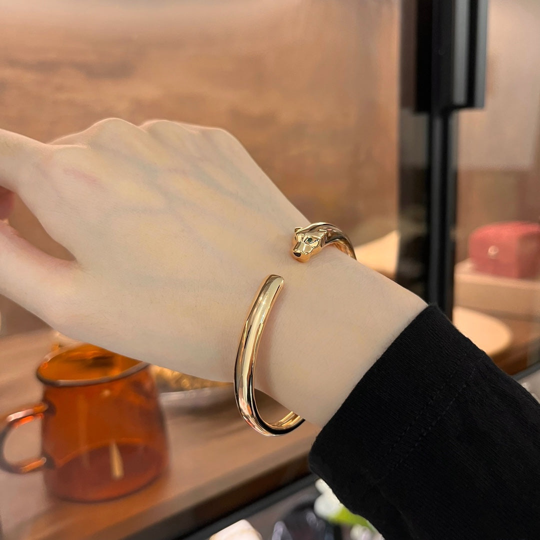 [Elowen jewelsry ]PANTHERE GOLD OPEN BRACELET