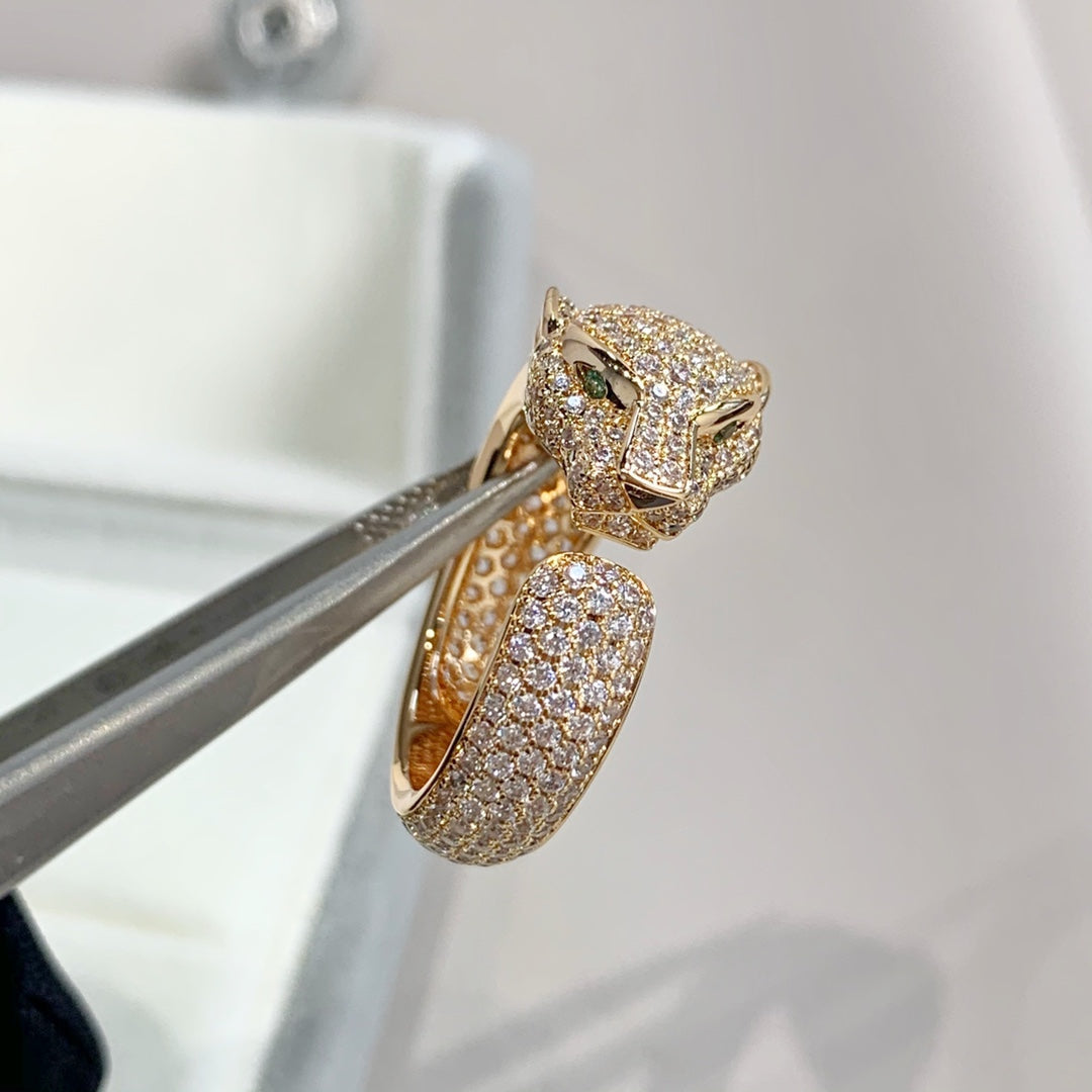[Elowen jewelry ]パンテール ピンクゴールド ダイヤモンドリング