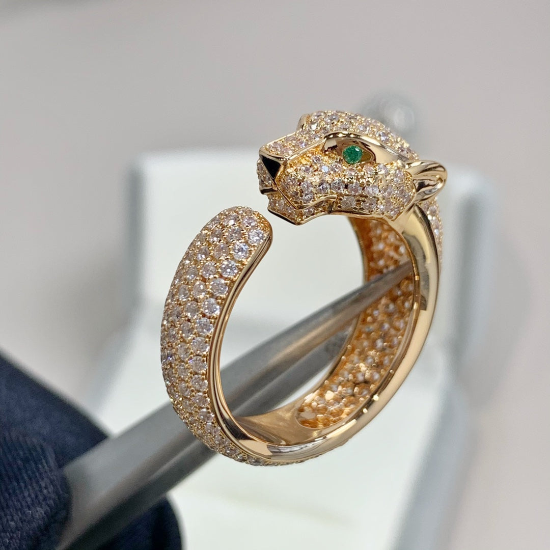 [Elowen jewelry ]パンテール ピンクゴールド ダイヤモンドリング