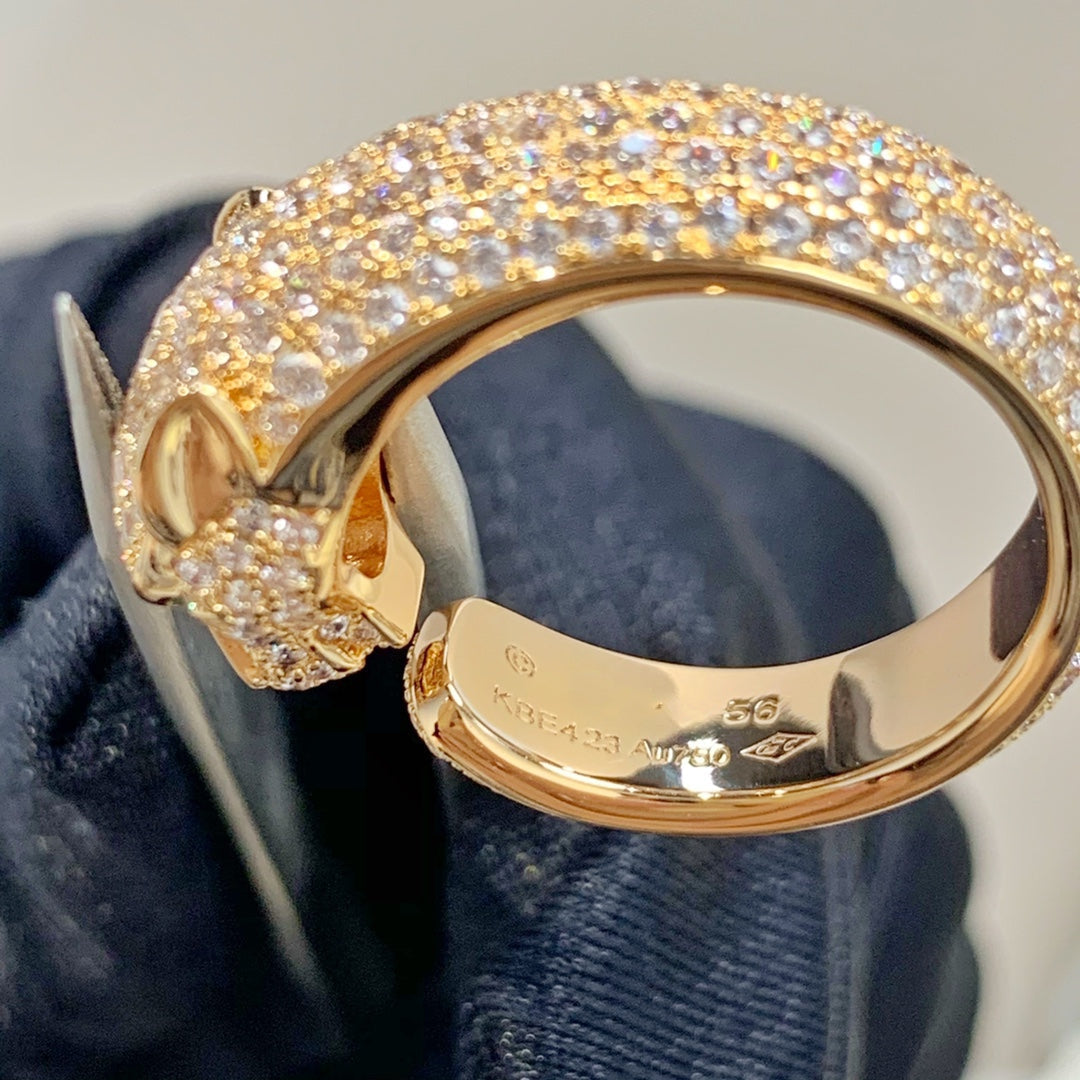 [Elowen jewelry ]パンテール ピンクゴールド ダイヤモンドリング