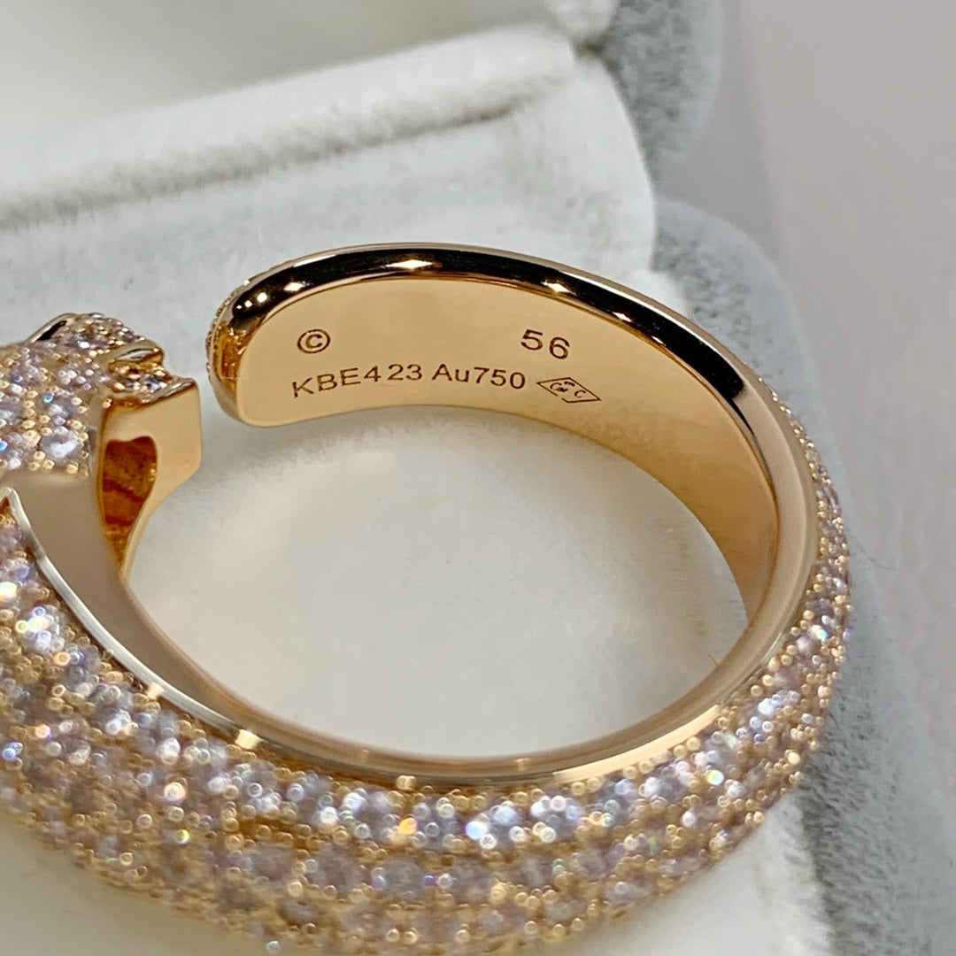 [Elowen jewelry ]パンテール ピンクゴールド ダイヤモンドリング