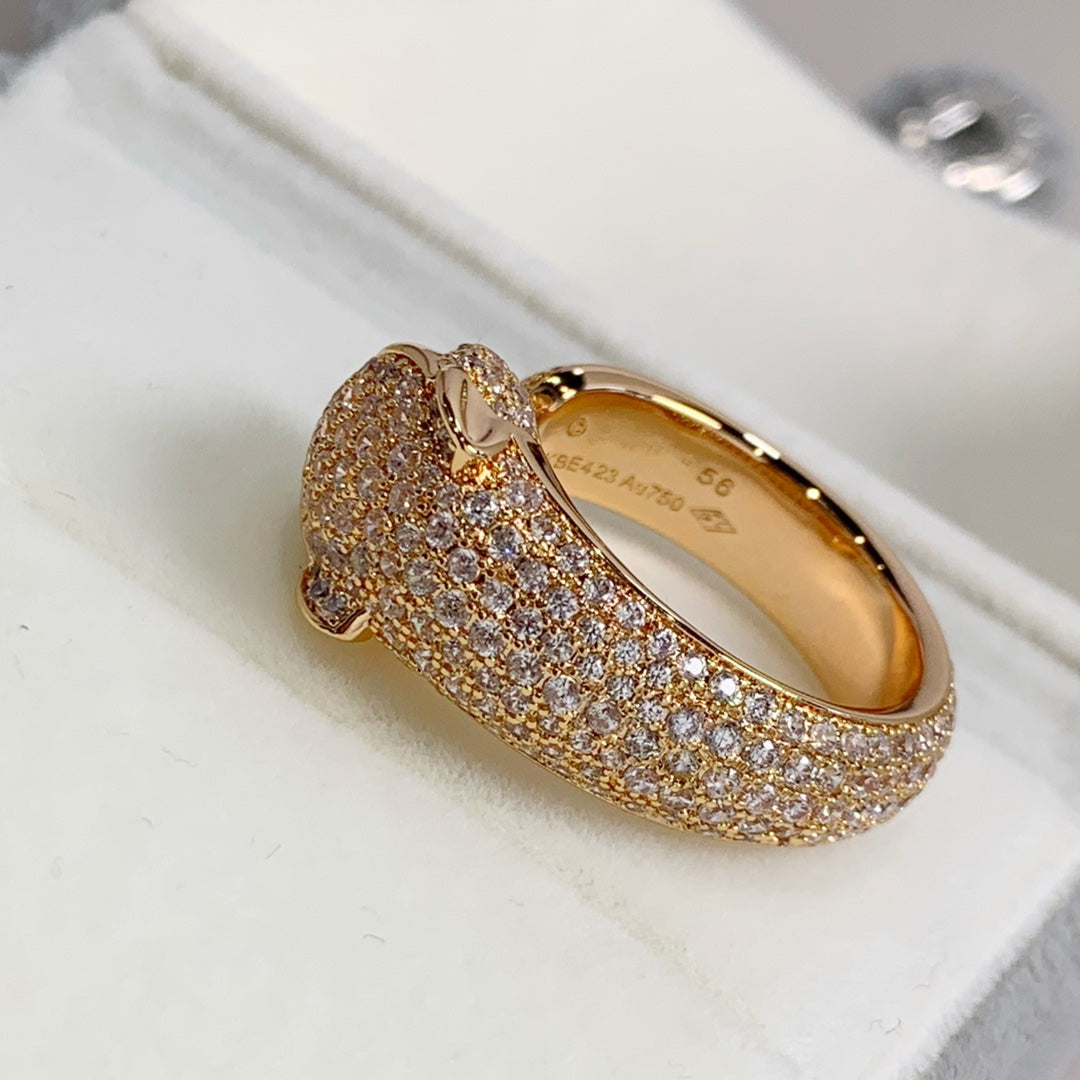 [Elowen jewelry ]パンテール ピンクゴールド ダイヤモンドリング