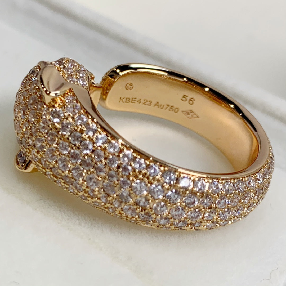 [Elowen jewelry ]パンテール ピンクゴールド ダイヤモンドリング