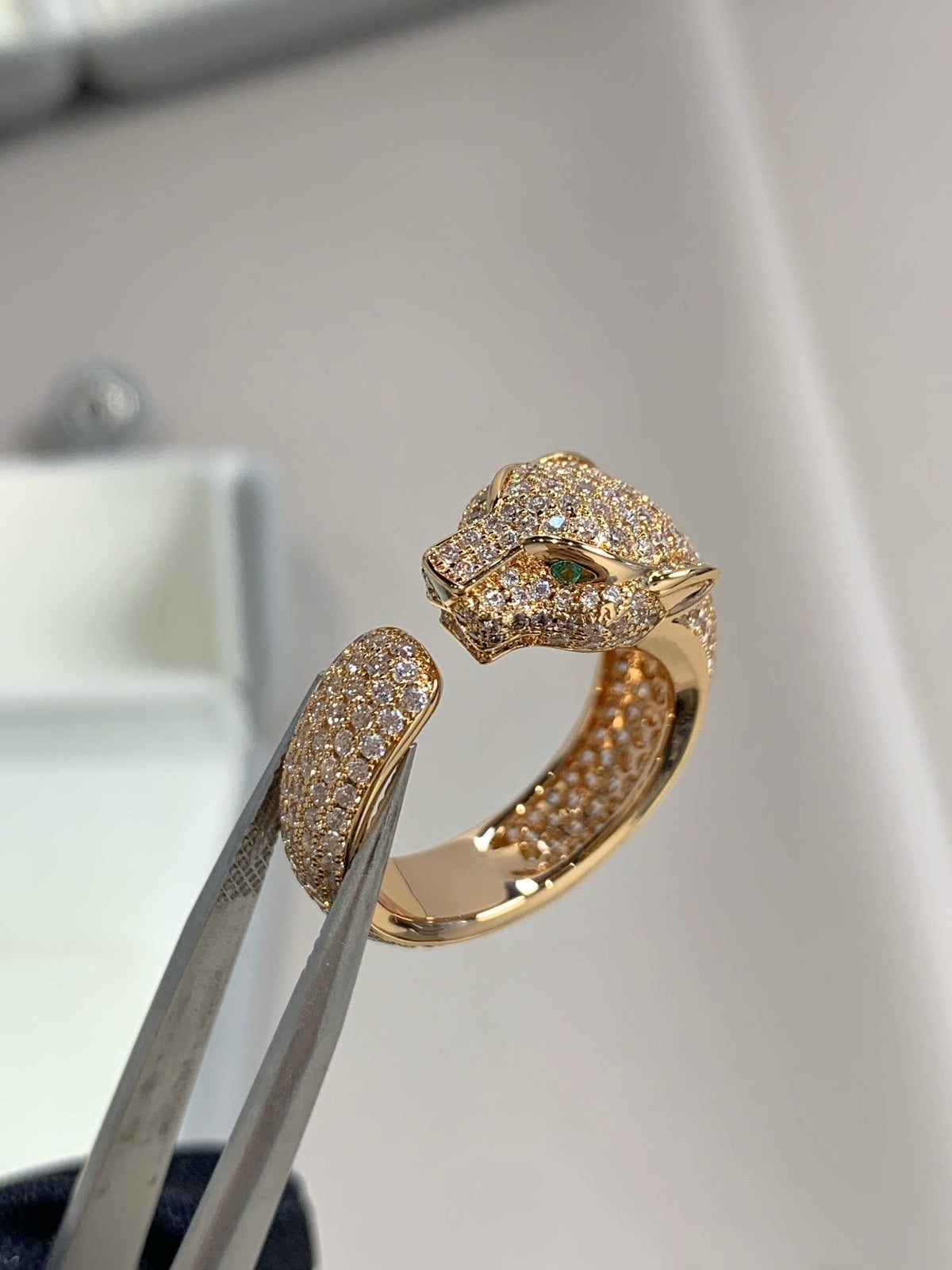 [Elowen jewelry ]パンテール ピンクゴールド ダイヤモンドリング