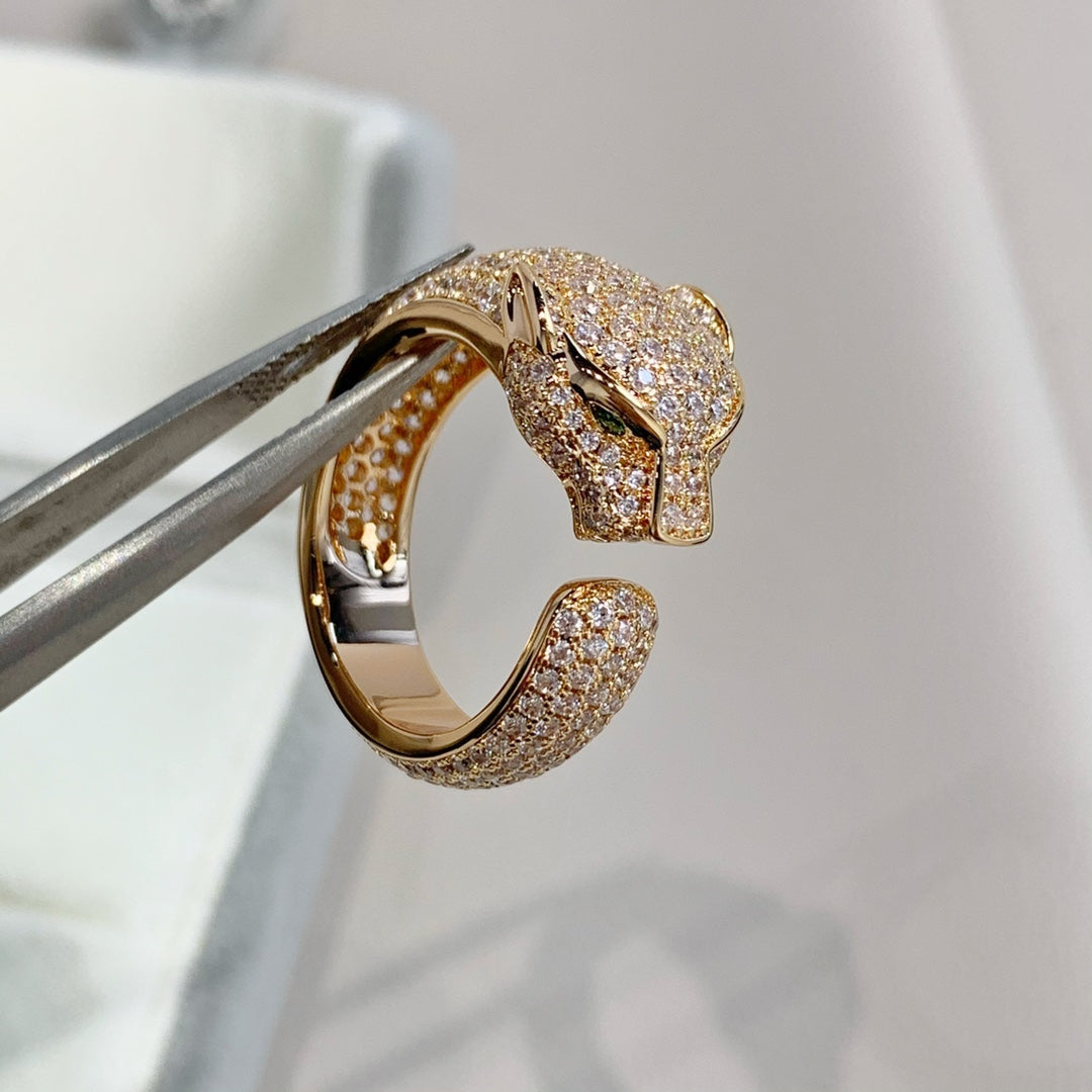 [Elowen jewelsry ]PANTHERE PINK GOLD DIAMOND RING