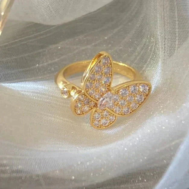[Elowen jewelsry ]BUTTERFLY DIAMOND RING