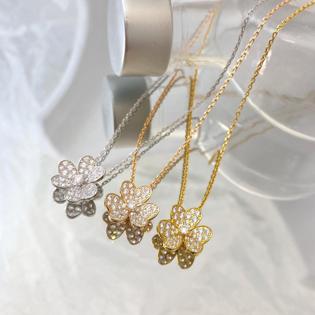 [Elowen Schmuck] BLUMEN-DIAMANTHALSKETTE