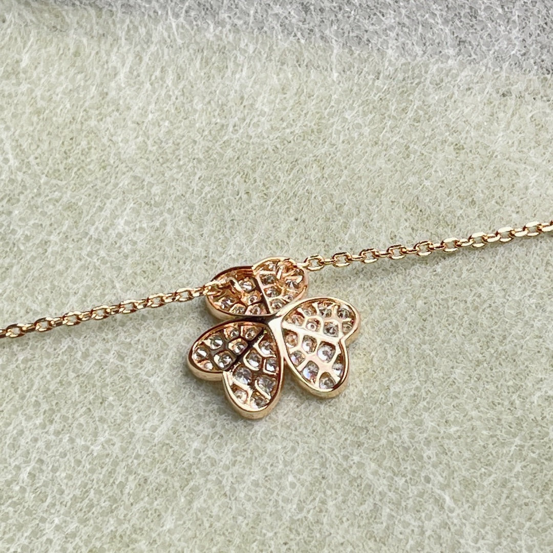 [Elowen Schmuck] BLUMEN-DIAMANTHALSKETTE