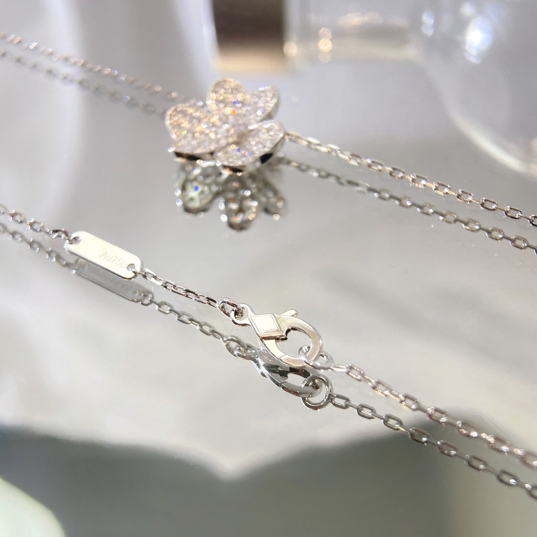 [Elowen Schmuck] BLUMEN-DIAMANTHALSKETTE
