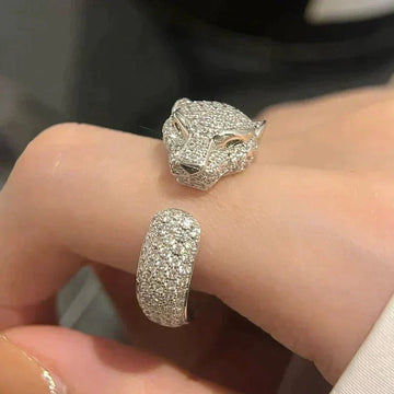 [Elowen Schmuck] PANTHERE 5,5 MM RING MIT VOLLSTÄNDIGER DIAMANTBESATZUNG