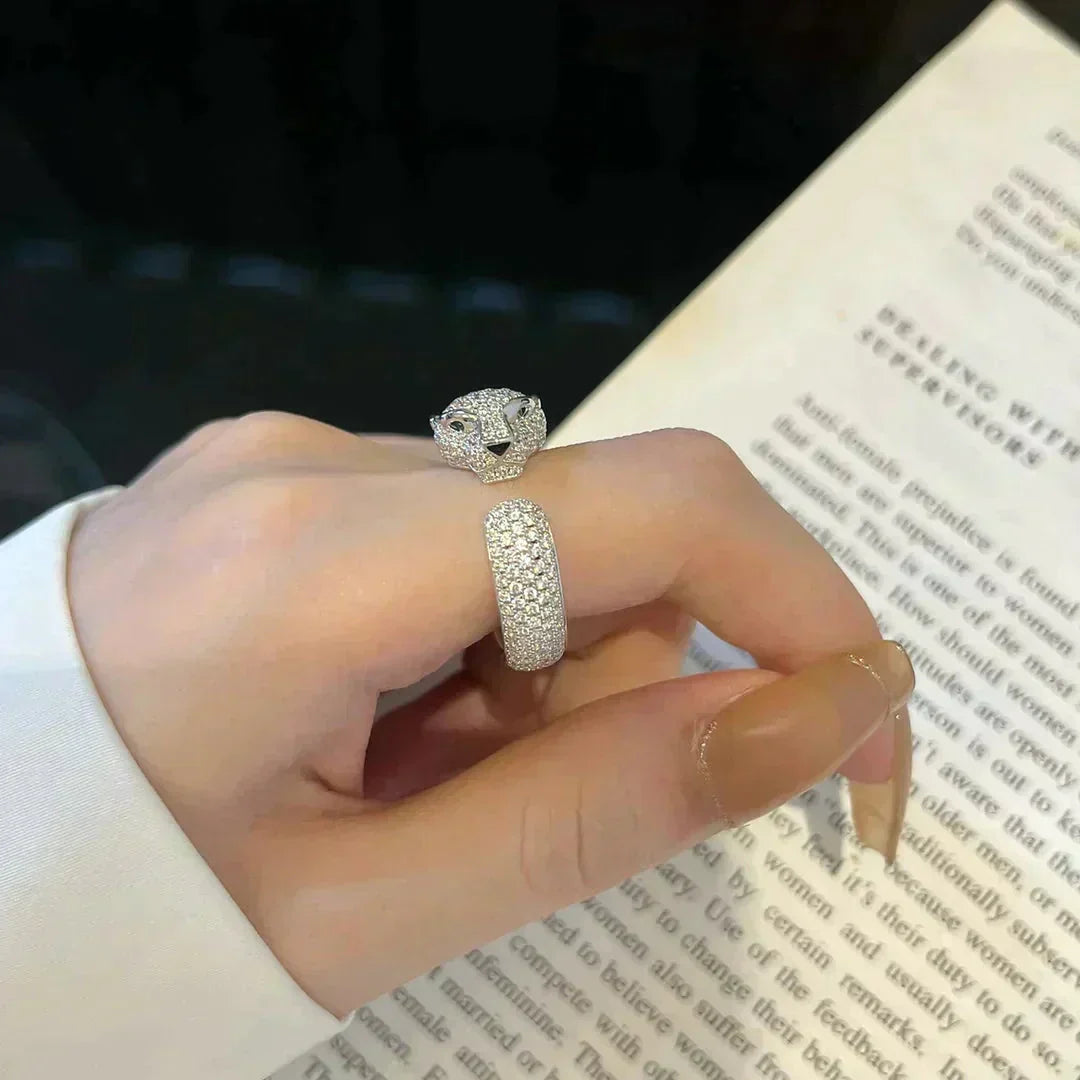 [Elowen Schmuck] PANTHERE 5,5 MM RING MIT VOLLSTÄNDIGER DIAMANTBESATZUNG