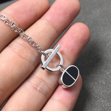 [Elowen jewelsry ]CHAINE VERSO BLACK CERAMIC  NECKLACE