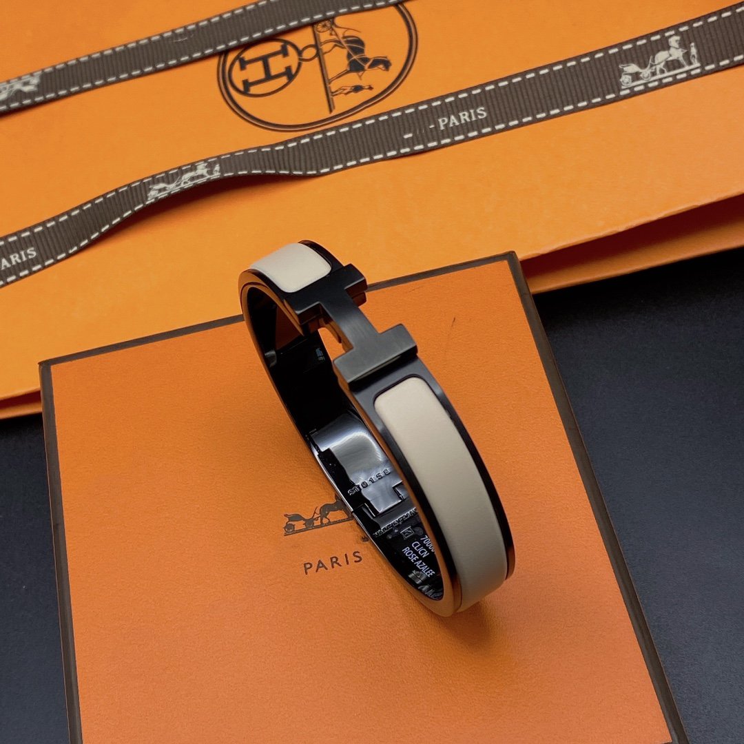[Elowen jewelsry ]H ARMBAND 12MM SCHWARZ BEIGE KERAMIK