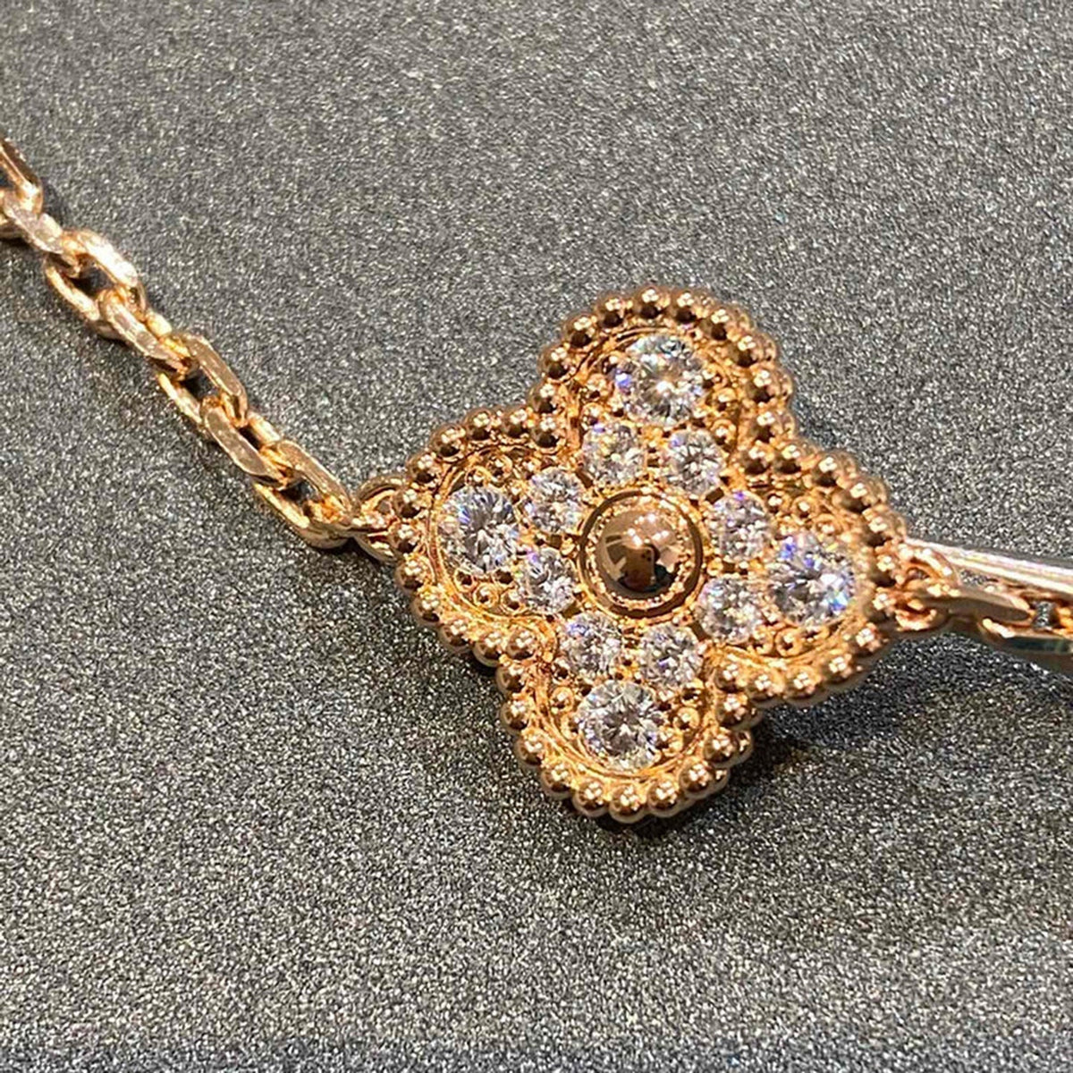 [Elowen jewelsry ] CLOVER 5 MOTIF FULL DIAMOND BRACELET COLLECTION