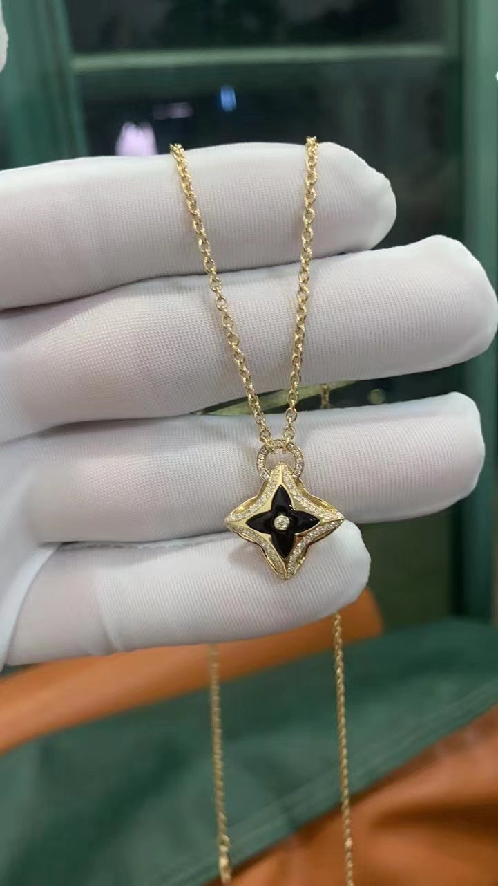 [Elowen Schmuck] STERN-ANHÄNGER ROSÉGOLD DIAMANT-HALSKETTE